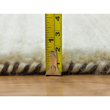 Load image into Gallery viewer, 8&#39;3&quot;x11&#39;3&quot; Parchment White, Hand Knotted, Lori Buft Gabbeh, Avant Garde Design, Thick and Plush Soft Pile, 100 Percent Wool, Oriental Rug FWR394578