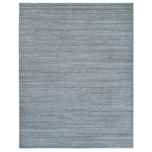 Load image into Gallery viewer, 12&#39;x15&#39; Arsenic Gray, Soft and Vibrant Pile, Pure Wool Hand Loomed, Modern Striae Design, Oversized Oriental Rug FWR395016