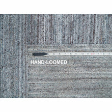Load image into Gallery viewer, 12&#39;x15&#39; Arsenic Gray, Soft and Vibrant Pile, Pure Wool Hand Loomed, Modern Striae Design, Oversized Oriental Rug FWR395016