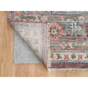 11'10"x18'1" Tuscan Red, Vegetable Dyes, Soft Wool, Heriz Revival, Thick and Plush, Hand Knotted, Oriental Rug FWR395064