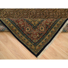 Load image into Gallery viewer, 8&#39;1&quot;x10&#39;1&quot; Navy Blue, Herati with All Over Design, Dense Weave, 175 KPSI, Pure Wool, Hand Knotted, Oriental Rug FWR395628