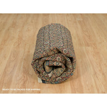 Load image into Gallery viewer, 8&#39;1&quot;x10&#39;1&quot; Navy Blue, Herati with All Over Design, Dense Weave, 175 KPSI, Pure Wool, Hand Knotted, Oriental Rug FWR395628