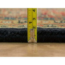 Load image into Gallery viewer, 8&#39;1&quot;x10&#39;1&quot; Navy Blue, Herati with All Over Design, Dense Weave, 175 KPSI, Pure Wool, Hand Knotted, Oriental Rug FWR395628