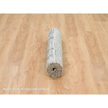 Load image into Gallery viewer, 3&#39;x5&#39;1&quot; Ash Gray, Modern Design, Hand Spun Undyed Natural Wool, Hand Knotted, Oriental Rug FWR395766