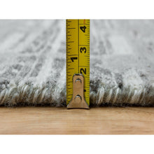 Load image into Gallery viewer, 3&#39;x5&#39;1&quot; Ash Gray, Modern Design, Hand Spun Undyed Natural Wool, Hand Knotted, Oriental Rug FWR395766