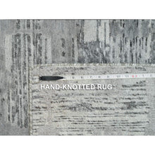 Load image into Gallery viewer, 3&#39;x5&#39;1&quot; Ash Gray, Modern Design, Hand Spun Undyed Natural Wool, Hand Knotted, Oriental Rug FWR395766