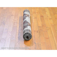 Load image into Gallery viewer, 3&#39;7&quot;x6&#39; Vintage Persian Gabbeh Signed with Geometric Medallions Pure Wool Hand Knotted Oriental Rug FWR396102