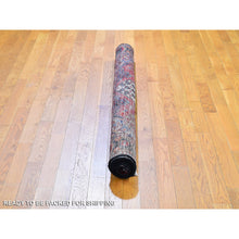 Load image into Gallery viewer, 5&#39;1&quot;x7&#39;2&quot; Vintage Persian Hamadan Ivory with Flower Bouquet Design Pure Wool Hand Knotted Oriental Rug FWR396192