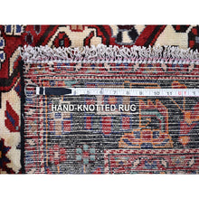 Load image into Gallery viewer, 5&#39;1&quot;x7&#39;2&quot; Vintage Persian Hamadan Ivory with Flower Bouquet Design Pure Wool Hand Knotted Oriental Rug FWR396192