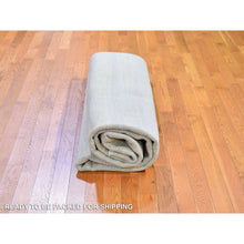 Load image into Gallery viewer, 8&#39;1&quot;x9&#39;8&quot; Yellow Hand Knotted Grass Design Wool and Silk Oriental Rug FWR396336