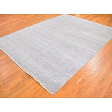 Load image into Gallery viewer, 7&#39;8&quot;x10&#39;3&quot; Silver Grass Design Wool and Silk Hand Knotted Oriental Rug FWR396342
