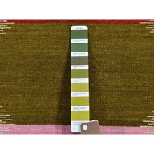 Load image into Gallery viewer, 3&#39;x5&#39;1&quot; Colorful Durie Kilim Flat Weave Geometric Design Pure Wool Hand Woven Oriental Rug FWR396378