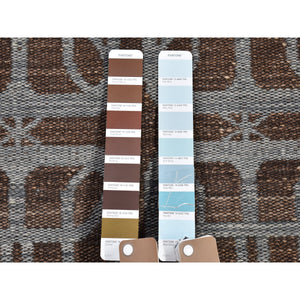 4'x6' Brown Hand Woven Flat Weave Pure Wool Reversible Kilim Oriental Rug FWR396402