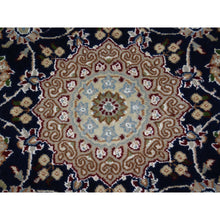 Load image into Gallery viewer, Navy Oriental Rug, Carpets, Handmade, Montana USA.
