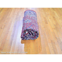 Load image into Gallery viewer, 7&#39;x11&#39;8&quot; Long and Narrow Vintage Persian Sarouk Mahal Thick and Plush Organic Wool Hand Knotted Oriental Rug FWR397518