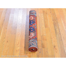 Load image into Gallery viewer, 3&#39;x4&#39;9&quot; Organic Wool Afghan Ersari with Elephant Feet Design Red Clay Hand Knotted Oriental Rug FWR397710