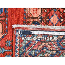 Load image into Gallery viewer, 3&#39;x4&#39;9&quot; Organic Wool Afghan Ersari with Elephant Feet Design Red Clay Hand Knotted Oriental Rug FWR397710