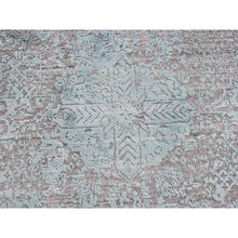Load image into Gallery viewer, Aqua Oriental Rug, Carpets, Handmade, Montana USA.