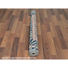 Load image into Gallery viewer, 4&#39;1&quot;x5&#39;10&quot; Simple Taupe Armenian Design Kazak Super Dense Weave 100% Wool Hand Knotted Oriental Rug FWR397836