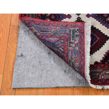 Load image into Gallery viewer, 2&#39;8&quot;x4&#39;1&quot; New Persian Hamadan Geometric Medallions Design Pure Wool Ivory Hand Knotted Oriental Rug FWR397920