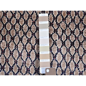 5'2"x8'8" Camel Hair Organic Wool Vintage Persian Open Field Design Hand Knotted Oriental Rug FWR397944