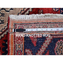 Load image into Gallery viewer, 5&#39;2&quot;x8&#39;8&quot; Camel Hair Organic Wool Vintage Persian Open Field Design Hand Knotted Oriental Rug FWR397944
