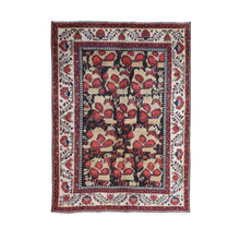 Load image into Gallery viewer, 4&#39;5&quot;x6&#39;1&quot; Beige Vintage Persian Karabakh Rural Village Good Condition Pure Wool Hand Knotted Oriental Rug FWR397968
