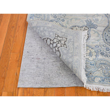 Load image into Gallery viewer, 6&#39;x9&#39;2&quot; Ivory Silk with Textured Wool Tree of Life Meditation Design Hand Knotted Oriental Rug FWR398130