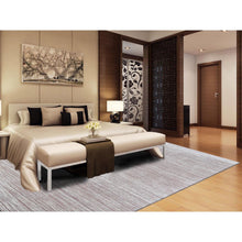 Load image into Gallery viewer, 9&#39;1&quot;x11&#39;10&quot; Old Rose Color Shade Silk with Textured Wool Hi-Low Pile Hand Knotted Oriental Rug FWR398274