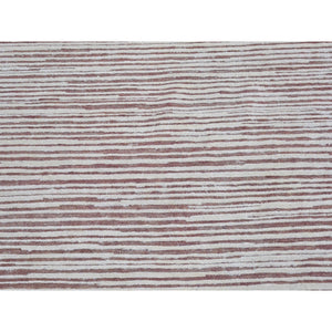 9'1"x11'10" Old Rose Color Shade Silk with Textured Wool Hi-Low Pile Hand Knotted Oriental Rug FWR398274