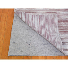 Load image into Gallery viewer, 9&#39;1&quot;x11&#39;10&quot; Old Rose Color Shade Silk with Textured Wool Hi-Low Pile Hand Knotted Oriental Rug FWR398274
