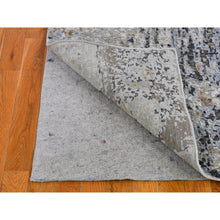 Load image into Gallery viewer, 2&#39;5&quot;x10&#39;2&quot; Gray Persian Knot with Abstract Design Wool Denser Weave Hand Knotted Runner Oriental Rug FWR399480