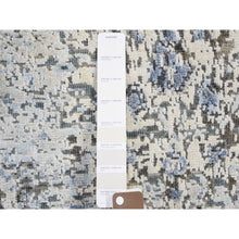 Load image into Gallery viewer, 2&#39;6&quot;x8&#39; Ivory Distressed Oushak Pure Silk with Textured Wool Runner Hand Knotted Oriental Rug FWR399522