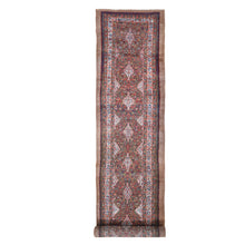 Load image into Gallery viewer, 3&#39;6&quot;x17&#39;4&quot; Brown Antique Persian Serab XL and Wide Camel Hair Runner Full Pile Good Condition Pure Wool Hand Knotted Oriental Rug FWR399558