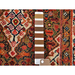 3'6"x17'4" Brown Antique Persian Serab XL and Wide Camel Hair Runner Full Pile Good Condition Pure Wool Hand Knotted Oriental Rug FWR399558
