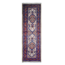 Load image into Gallery viewer, 4&#39;1&quot;x12&#39;8&quot; Brown Antique Persian Serab Camel Hair Galley Wide Runner Geometric Patter Natural Wool Hand Knotted Oriental Rug FWR399582