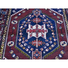 Load image into Gallery viewer, 4&#39;4&quot;x6&#39;6&quot; Vintage Persian Hamadan Brown Excellent Condition Tribal Weaving Natural Wool Hand Knotted Clean Oriental Rug FWR399744