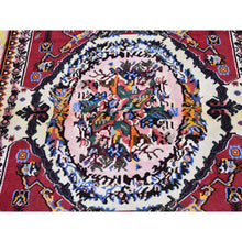 Load image into Gallery viewer, 3&#39;7&quot;x5&#39; New Persian Karabakh with a Flower Bouquet Hand Knotted Excellent Condition Natural Wool Clean Oriental Rug FWR399768