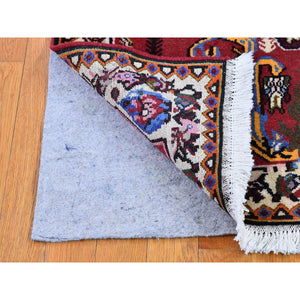 3'7"x5' New Persian Karabakh with a Flower Bouquet Hand Knotted Excellent Condition Natural Wool Clean Oriental Rug FWR399768