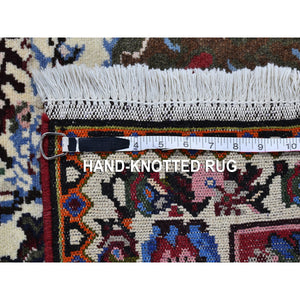 3'7"x5' New Persian Karabakh with a Flower Bouquet Hand Knotted Excellent Condition Natural Wool Clean Oriental Rug FWR399768