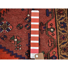 Load image into Gallery viewer, 4&#39;3&quot;x7&#39; Burnt Brick Color Vintage Persian Hamadan Excellent Condition Pure Wool Hand Knotted Oriental Rug FWR399804