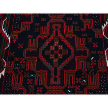 Load image into Gallery viewer, 3&#39;8&quot;x9&#39;3&quot; New Large Persian Baluch Natural Wool Geometric Medallion Design Hand Knotted Oriental Rug FWR399858