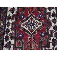 Load image into Gallery viewer, 2&#39;8&quot;x9&#39;3&quot; Vintage Persian Bakhtiar with Triple Medallion Design Cherry Red Natural Wool Clean Hand Knotted Oriental Rug FWR400062