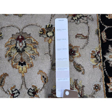 Load image into Gallery viewer, 2&#39;7&quot;x9&#39;10&quot; Ivory Rajasthan Half Wool and Half Silk Floral Design Thick and Plush Hand Knotted Runner Oriental Rug FWR400614