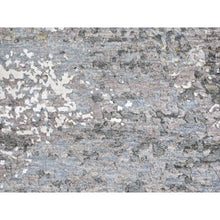 Load image into Gallery viewer, 3&#39;1&quot;x5&#39;1&quot; Silver Abstract Design Wool Denser Weave Persian Knot Hand Knotted Oriental Rug FWR400914