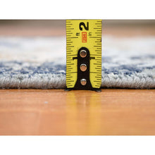 Load image into Gallery viewer, 2&#39;6&quot;x10&#39;1&quot; Gray Dense Weave Abstract Design Wool Hand Knotted Runner Oriental Rug FWR401184