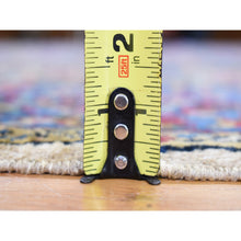 Load image into Gallery viewer, 8&#39;9&quot;x11&#39;3&quot; Beige Antique Persian Kerman with Areas of Wear, Distressed, Clean, Sides and Edges Secured Hand Knotted Pure Wool Oriental Rug FWR401694
