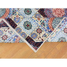 Load image into Gallery viewer, 10&#39;x13&#39;9&quot; Ivory Hand Knotted Mamluk Repetitive Design, Borderless Pure Wool Oriental Rug FWR401994