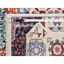 Load image into Gallery viewer, 10&#39;x13&#39;9&quot; Ivory Hand Knotted Mamluk Repetitive Design, Borderless Pure Wool Oriental Rug FWR401994
