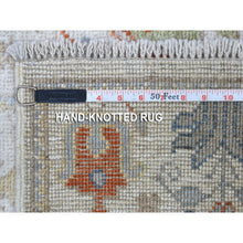 Load image into Gallery viewer, 2&#39;9&quot;x15&#39;6&quot; Ivory Angora Oushak With Cypress Tree Design Soft Velvety Wool Hand Knotted Oriental XL Runner Rug FWR402150